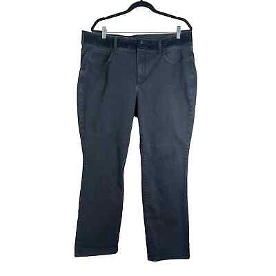 #ad NYDJ Women#x27;s Black Marilyn Straight Denim Jeans 18W Lift Tuck Technology $30.00
