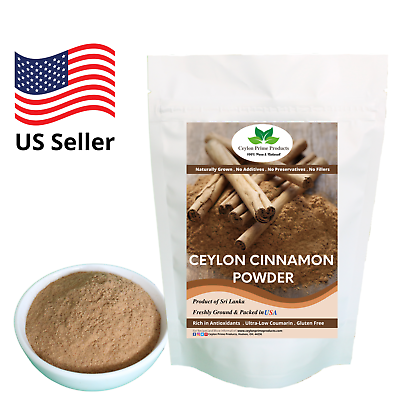 Ceylon Cinnamon Powder Freshly Ground C5 grade from Sri Lanka Packed in USA $59.99