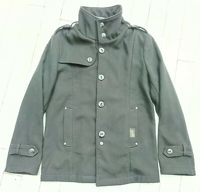 #ad G STAR WOOL amp; Cotton Jacket Pea Coat SIZE Med Really CLASSY Great Condition GBP 35.00