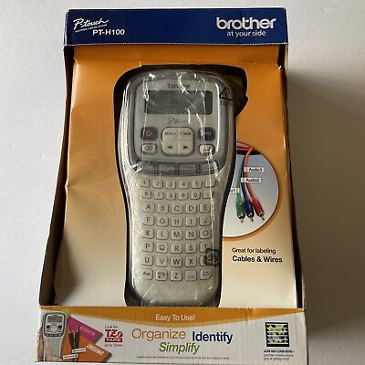 #ad Brother PT H100 P Touch Handheld Electronic Label Maker System $31.50