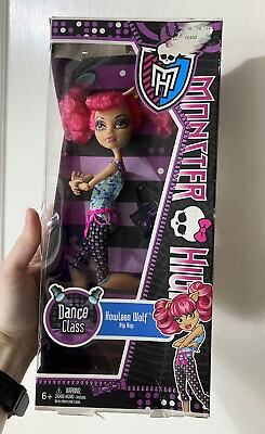 #ad 2012 Monster High Dance Class Howleen Wolf Hip Hop Doll BOX IN ROUGH SHAPE $29.99