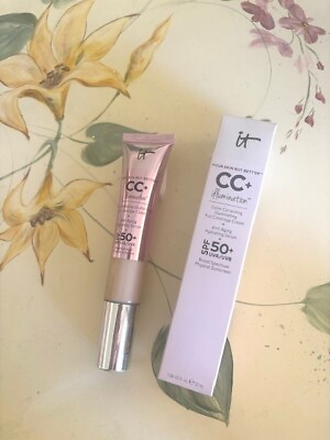 #ad IT Cosmetics CC NEW Your Skin but Better SPF 50 LIGHT Full Sz Same Day FREE Ship $18.49