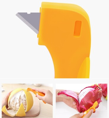 #ad 5 Pack Citrus Orange Peeler Tool Easy Open Sharp Blade Kitchen Peeling Gadget $7.99