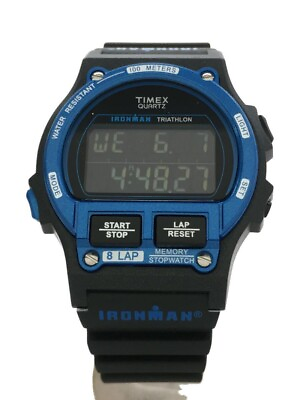 #ad TIMEX IRONMAN 8 TW5M54400 LAP Iron Man 8 Lap Reprint Design Men#x27;s Watch BLUE $111.00