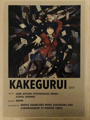#ad Kakegurui Yumeko Jabami A3 Poster GQ $21.62
