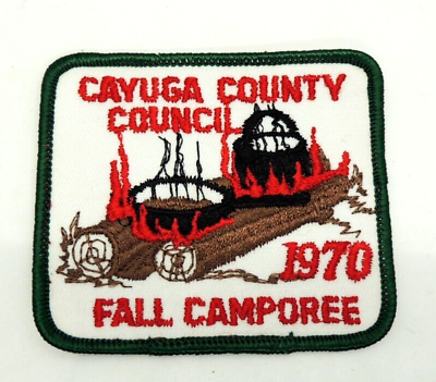 #ad Vintage Boy Scout Patch 1970 Cayuga County Council Fall Camporee New York BSA $12.00