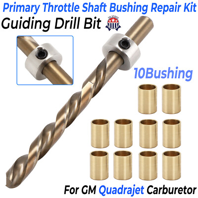 #ad Quadrajet Carburetor Primary Throttle Bushing Kit For GM Quadrajet Guid Reamer $77.99