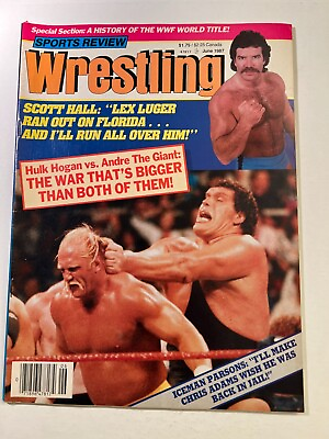 #ad 1987 JUN Sports Review Wrestling Magazine Nice VERY GOOD Condition $14.99