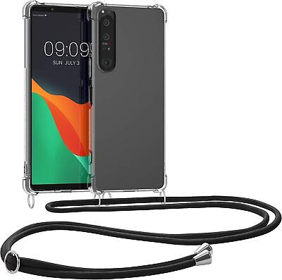 Crossbody Case Compatible with Sony Xperia 1 IV Case Clear TPU Phone Cover w L #ad $19.99