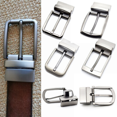 #ad 4xReversible Replacement Metal Belt Buckle Fits Width 35mm Single Tongue BuckleḾ $6.45