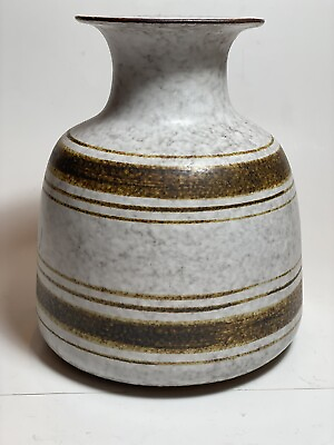 #ad #ad Vintage Studio Art Pottery Vase Pot Mid Century Modern Earthenware Unsigned $35.00