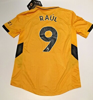 #ad Wolverhampton Wolves Home Yellow Jersey Castore 2021 2022 S 3XL Raul #9 NWT $85.00