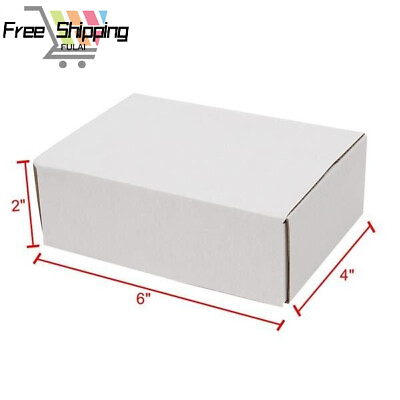 #ad New 50 Corrugated Paper Boxes6x4x2quot; ShippingPackingMoving BoxesFree Delivery $27.45