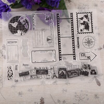#ad #ad Clear Stamp Scrapbook Photo Cards Postcards 14x18cm Rubber Seal Silicone Stamps $8.17