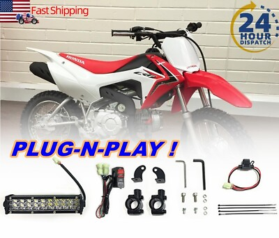#ad For Honda LED Headlight Light Bar Kit Dirt Bike CRF250F CRF450X 450 110F CRF230F $39.60