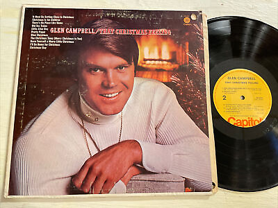 #ad Glen Campbell That Christmas Feeling LP Capitol Stereo Holiday EX $10.79