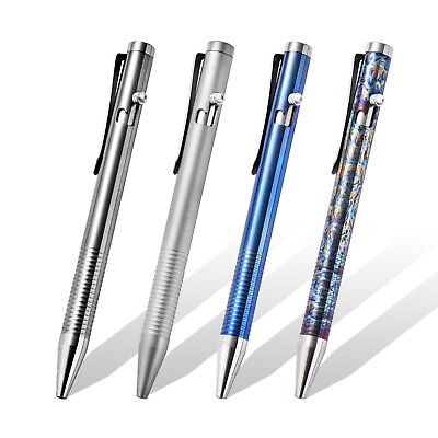 #ad Titanium Alloy Portable Pen Bolt Pen W Clip Business Write Signature Collection $23.91