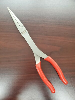 #ad *NEW* Snap On Tools 911ACF Red handle Long Reach Needle Nose Pliers Free Ship $87.99