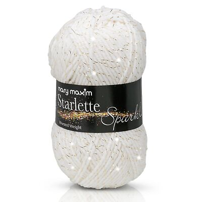 White Starlette Sparkle Yarn $14.99