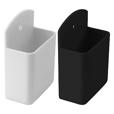 #ad Wall Mounted Storage Box Remote Control Storage Case Tv Mobile Phone Plug Holder $9.17