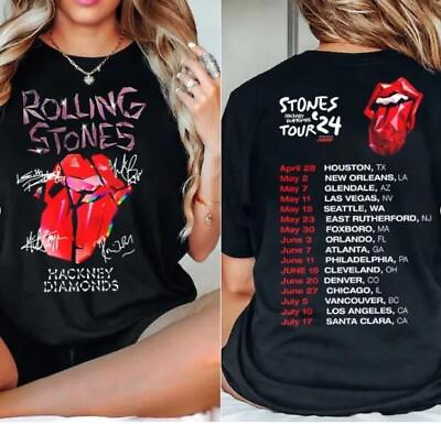 #ad new Rolling Stones Tour 2024 Shirt Fan Shirt Hackney Diamonds Tour Shirt new $19.99
