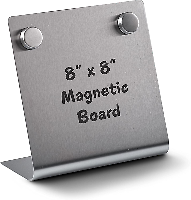 #ad Magnetic Bulletin Board with Stand – Small Dry Erase Memo Board – Tabletop Metal $34.88