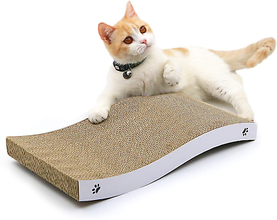 #ad Cat Scratcher Lounge Cardboard Cat Scratch Pad Rest Sleep Scratching Reversible $35.58