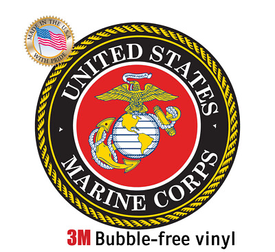 U.S. USMC Marine Corps Seal Car Truck Laptop Decal OFFICIAL SELLER $4.99