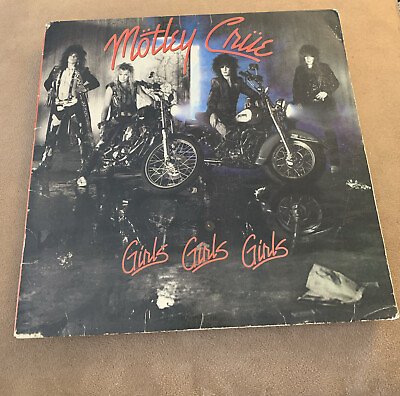 #ad MOTLEY CRUE Girls Girls Girls 1987 GLAM METAL HARD ROCK Original Inner Sleeve $39.99
