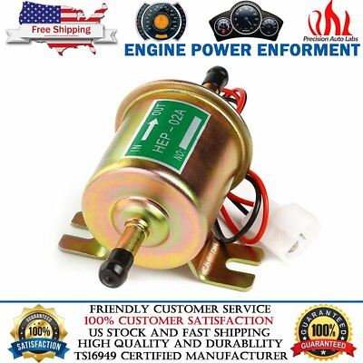 Universal Electric Inline Fuel Pump 12V For Lawn Mowers Small Engine Gas Diesel #ad $15.59