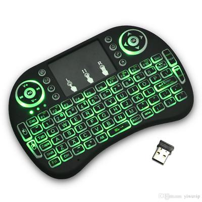 #ad Rii i8Backlit Mini Wireless Touch Keyboard Backlit Touchpad Mouse Combo. $11.99