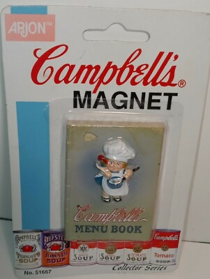 #ad 1997 Campbell#x27;s Refrigerator Magnet Menu Book #51667 Collector Series $5.00