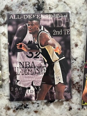 #ad 1994 95 FLEER ALL DEFENSIVE CARD SAN ANTONIO SPURS DAVID ROBINSON #8 $1.99