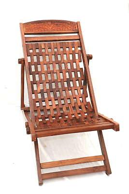 #ad Furniture Hub Sheesham Wood Modern Design Easy to Carry Folding Gitti Chair $380.00