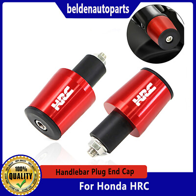 #ad motorcycle handlebar handle bar grips ends For Honda HRC $13.94