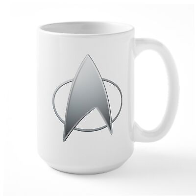 #ad CafePress Star Trek TNG Coffee Mug Large 15 oz. White Coffee Cup 495834601 $17.99