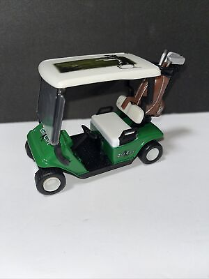 #ad Country Club Golf Cart Diecast PULL BACK ACTION TOY Green Metal Plastic Accents $6.00