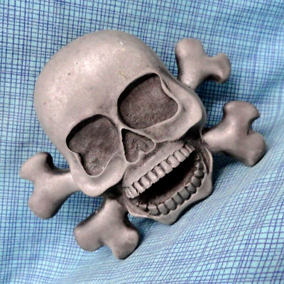 #ad #ad Skull Crossbones Belt Buckle 3D Biker Cowboy Halloween Vtg Heavy Metal .SHY359 $28.99