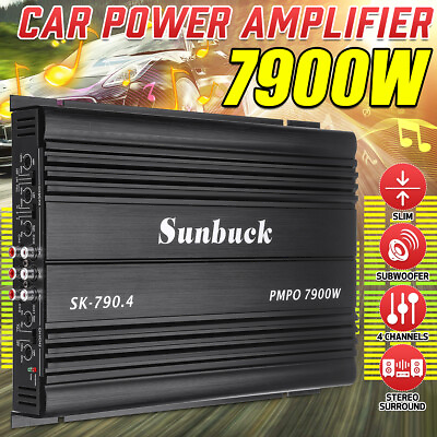 7900W 4 Channel Amp Car Amplifier Stereo Audio Speaker Car Stereo Amplifier NEW $51.99