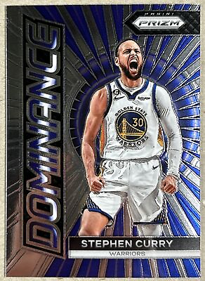 #ad 2023 24 Prizm Stephen Curry Dominance #19 Base Insert Card Warriors $2.50