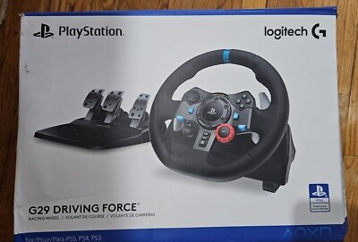 #ad #ad Logitech G29 Driving Force Racing Wheel and Floor Pedals PS5 PS4 PC Mac Black $194.00