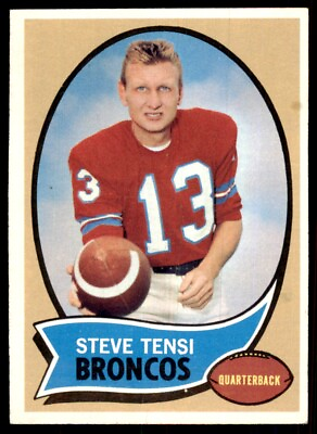 #ad 1970 Topps Football Card Steve Tensi Denver Broncos #39 $3.68