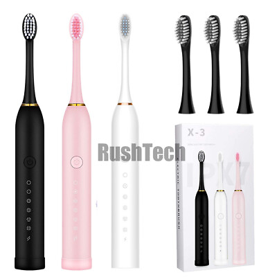 #ad Sonic Electric Toothbrush USB Rechargeable 6 Modes Brush Heads Precise Cleaning $7.61