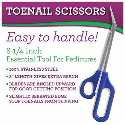 #ad Toe Nail cutter Easy grip Long Handled Toenail Scissors Clippers Nippers $10.79