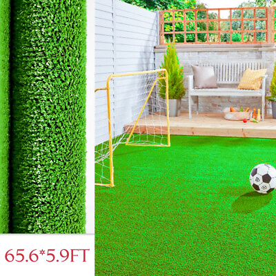 65x5.9 ft Artificial Grass Mat Synthetic Landscape Fake Lawn Pet Dog Turf Garden $202.95