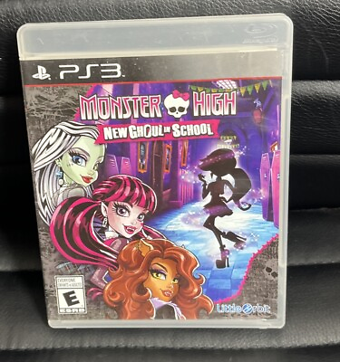 Monster High New Ghoul in School PS3 PlayStation 3 NO MANUAL $24.97