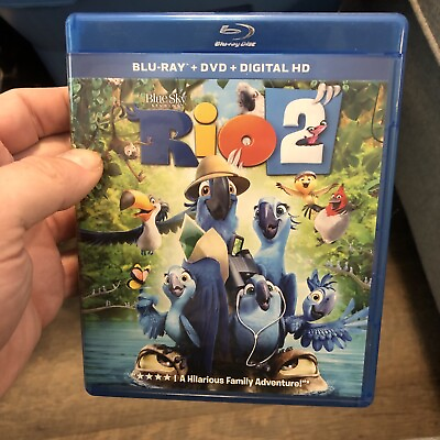 #ad RIO 2 II Disney DVD BLU RAY No Digital $7.99