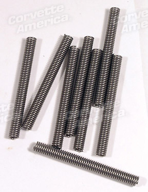 63 66 Corvette Seat Track Bushing Spring NEW Stainless Steel 8 Piece Set 37274 $39.00