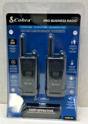 #ad Cobra PX880BC Two Way Radios Pro Business Radio 300000 SQFT Range Unsealed $34.95