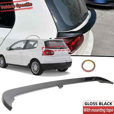 #ad FOR VW GTI RABBIT R32 GOLF MK5 2006 2009 GLOSS BLACK REAR TRUNK MIDDLE SPOILER $92.26